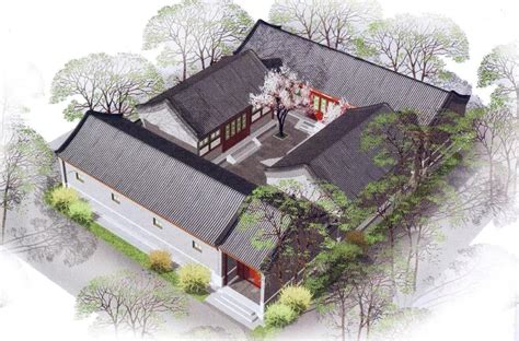 四合院布局|北京四合院（北京传统合院式建筑）